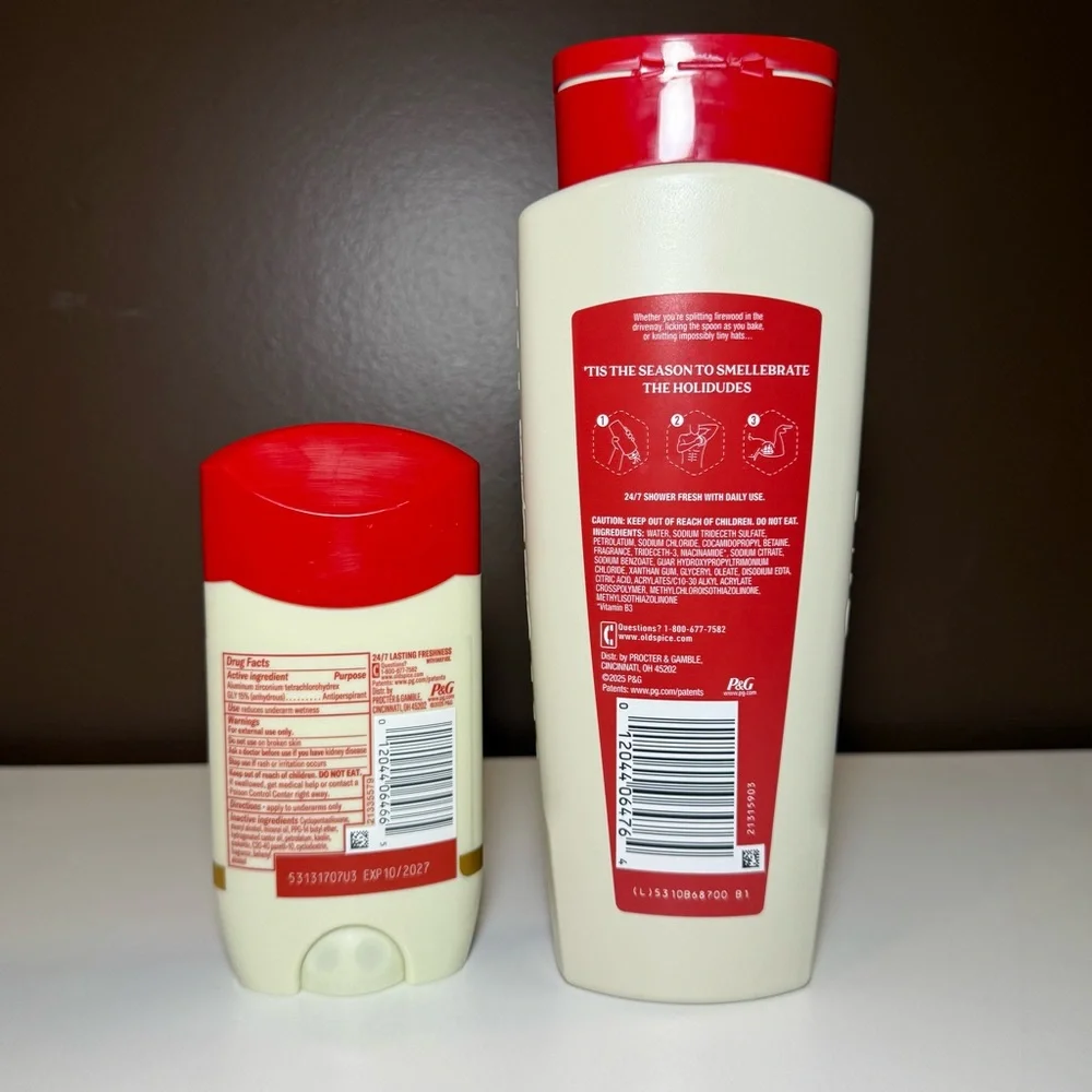 NEW Old Spice Snickerdudel Body Wash and Deodorant Limited Edition Holiday Set